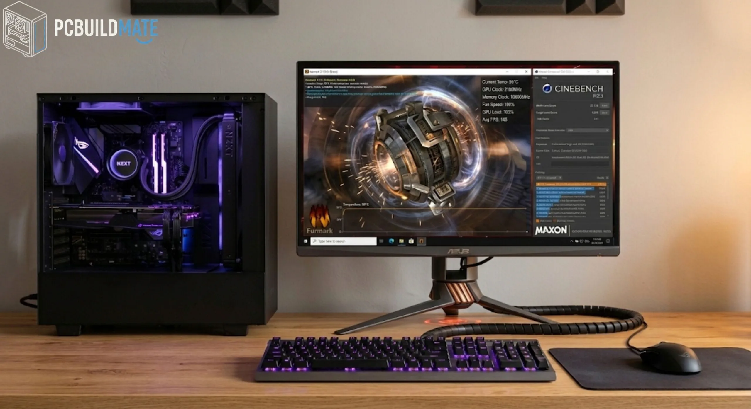 Gebruik van monitoring tools om de stabiliteit van de hardware en PC Software te testen bij het pc instellen.