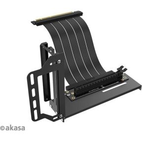 Akasa riser black pro vertical gpu h 2 orig - Akasa AK-CBPE02-20B PCIe 3.0 Verticale GPU-beugel (zwart)