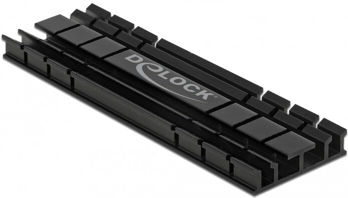 Delock 18285 koellichaam plat 70 mm v 2 orig - DeLock 18285 Koelingaccessoire (zwart)