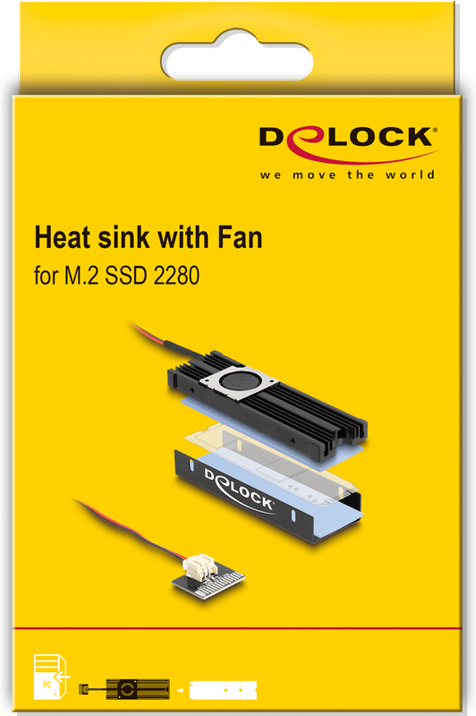 Delock 18451 onderdeel accessoire voo 6 orig - DeLock 18451 20mm Koelingaccessoire (zwart)