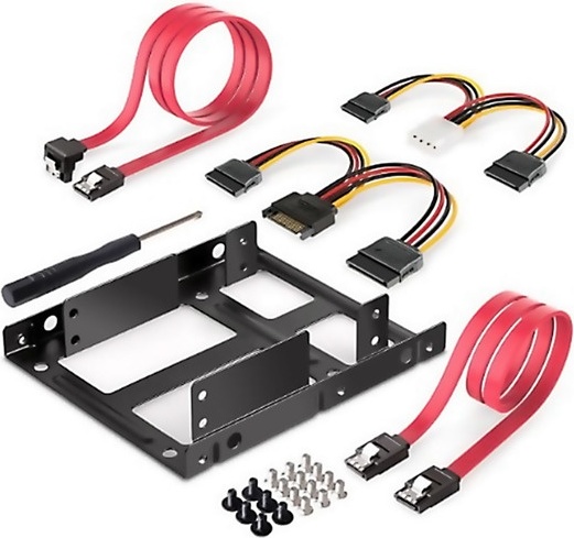 Digitus da 70434 computerbehuizing ond 7 orig - Digitus DA-70434 2,5 inch-naar-3,5 inch Inbouwframe (zwart)