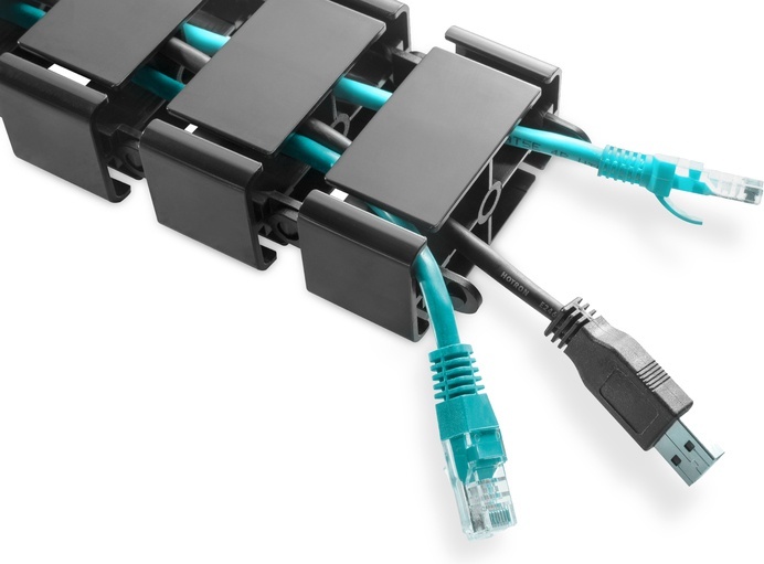 Digitus flexibele kabelgeleiding met i 2 orig - Digitus Flexibele kabelgeleiding met instelbare Kabelbeheer (zwart)