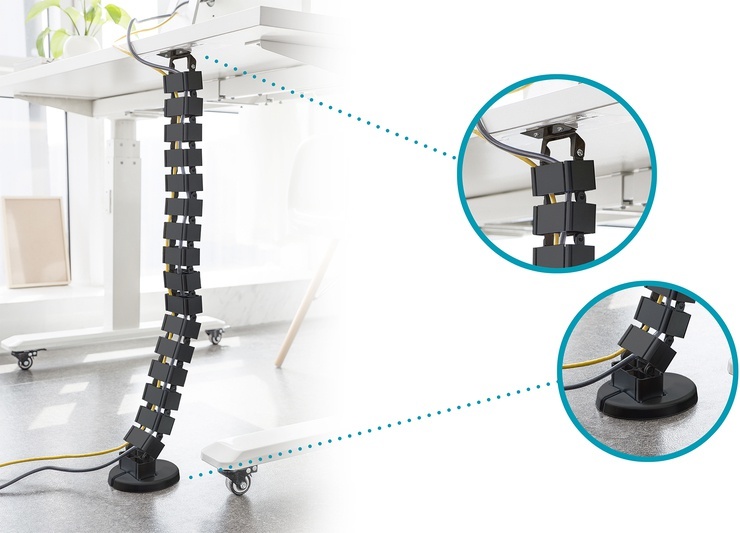 Digitus flexibele kabelgeleiding met i 6 orig - Digitus Flexibele kabelgeleiding met instelbare Kabelbeheer (zwart)