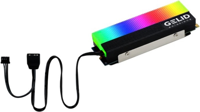 Gelid solutions glint m 2 ssd koeler 4 orig - Gelid Solutions Glint ARGB M.2 SSD Koeler M2-RGB-01 Koelingaccessoire