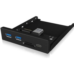 Icy box ib hub1417 i3 3 5 front 2 orig - ICY BOX IB-HUB1417-I3 Behuizingonderdeel (zwart)