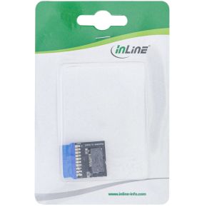 Inline adapter usb 3 0 naar usb 3 orig - InLine ZUUS-399 Inbouwframe (zwart)