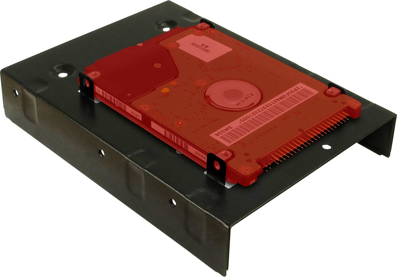 Inter tech inter tech 88885232 opslagbehu 2 orig - Inter Tech 88885232 3,5 inch-naar-2,5 inch Inbouwframe (zwart)
