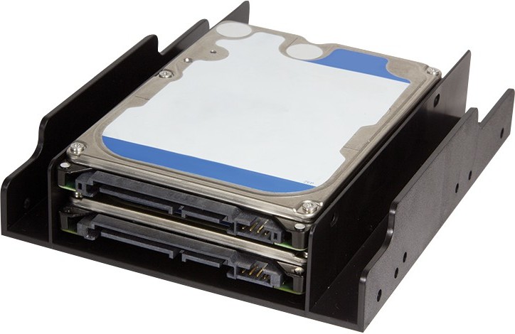 Logilink montagebracket 3 5 2 5 hdd 4 orig - Logilink AD0010 3,5 inch-naar-2,5 inch Inbouwframe (zwart)