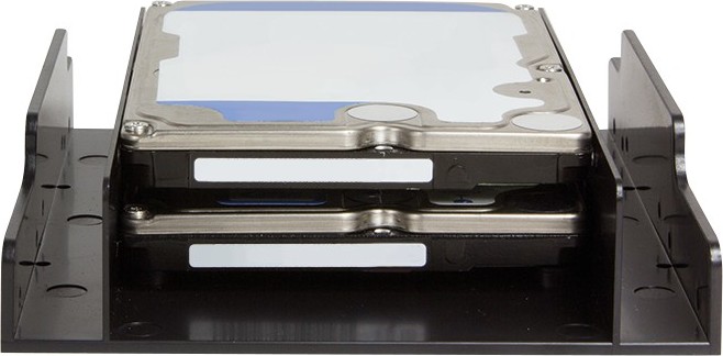 Logilink montagebracket 3 5 2 5 hdd 6 orig - Logilink AD0010 3,5 inch-naar-2,5 inch Inbouwframe (zwart)