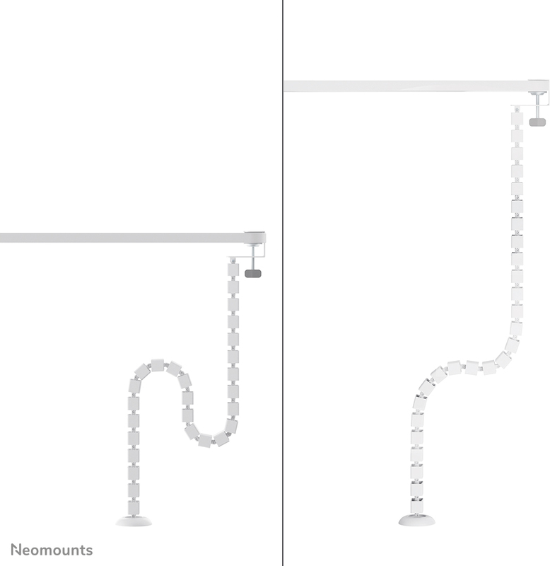 Neomounts ads06 131wh kabelgeleider klem 5 orig - Neomounts ADS06-131WH Kabelgeleider klembevestiging Kabelbeheer (wit)