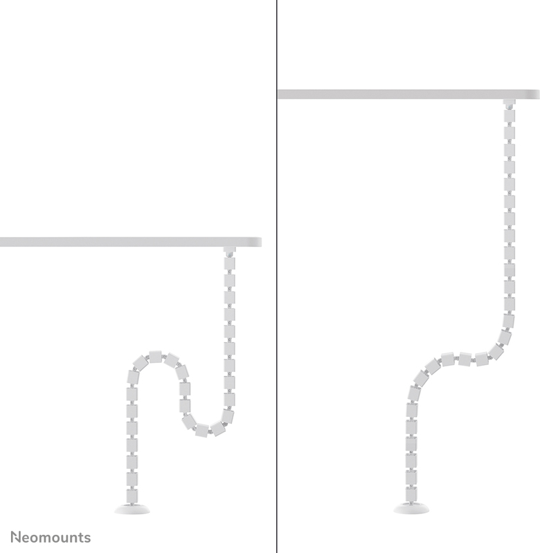 Neomounts ads06 132wh kabelgeleider magn 5 orig - Neomounts ADS06-132WH Kabelgeleider magnetische Kabelbeheer (wit)