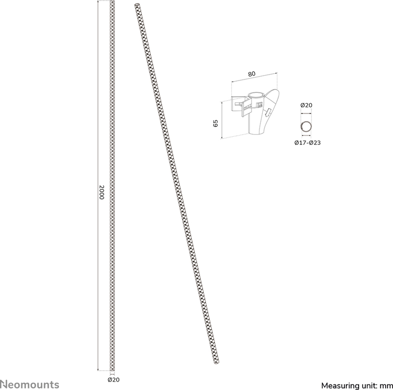 Neomounts kabelspiraal voor 1 4 kabels k 9563656 8 orig - Neomounts Kabelspiraal voor 1-4 kabels Kabelbeheer (wit)