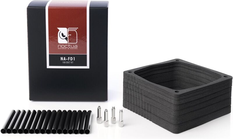 Noctua na fd1 fan duct 3 orig - Noctua NA-FD1 92mm Koelingaccessoire (grijs)