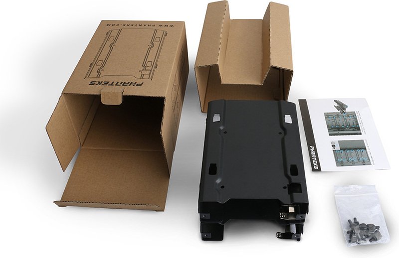 Phanteks hdd montage bracket 2x 3 5 6 orig - Phanteks PH-HDDKT_03 Inbouwframe (zwart)