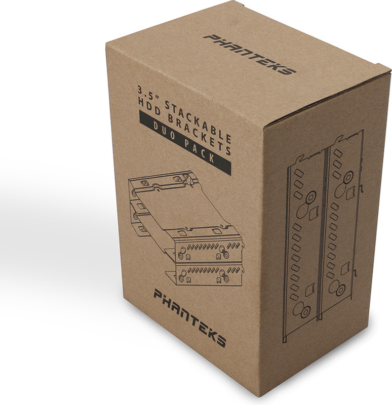 Phanteks hdd montage bracket 2x 3 5 7 orig - Phanteks PH-HDDKT_03 Inbouwframe (zwart)