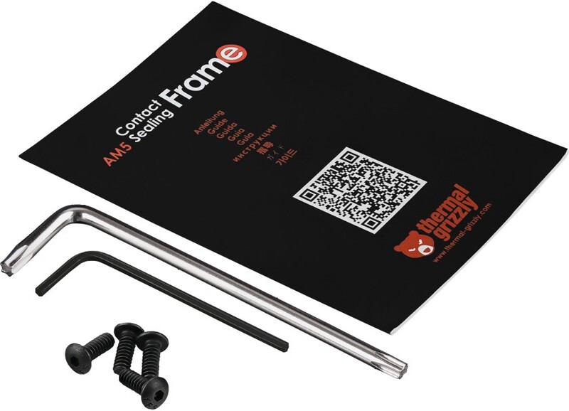 Thermal grizzly contact frame am5 6 orig - Thermal Grizzly TG-CSF-AM5 Montagemateriaal (zwart)