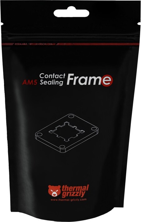 Thermal grizzly contact frame am5 7 orig - Thermal Grizzly TG-CSF-AM5 Montagemateriaal (zwart)