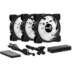 Aerocool Saturn 12F ARGB 3x fan + controller case fan, productafbeelding 2