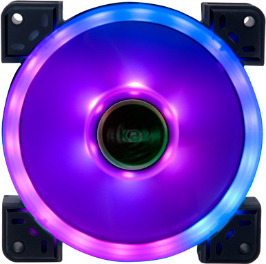 Akasa 12cm twin loop dual sided addr 2 orig - Akasa Vegas TLX 120mm Addressable RGB LED Fan Case Fan