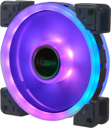 Akasa 12cm twin loop dual sided addr 3 orig - Akasa Vegas TLX 120mm Addressable RGB LED Fan Case Fan