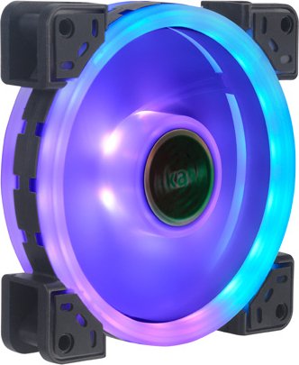 Akasa 12cm twin loop dual sided addr - Akasa Vegas TLX 120mm Addressable RGB LED Fan Case Fan