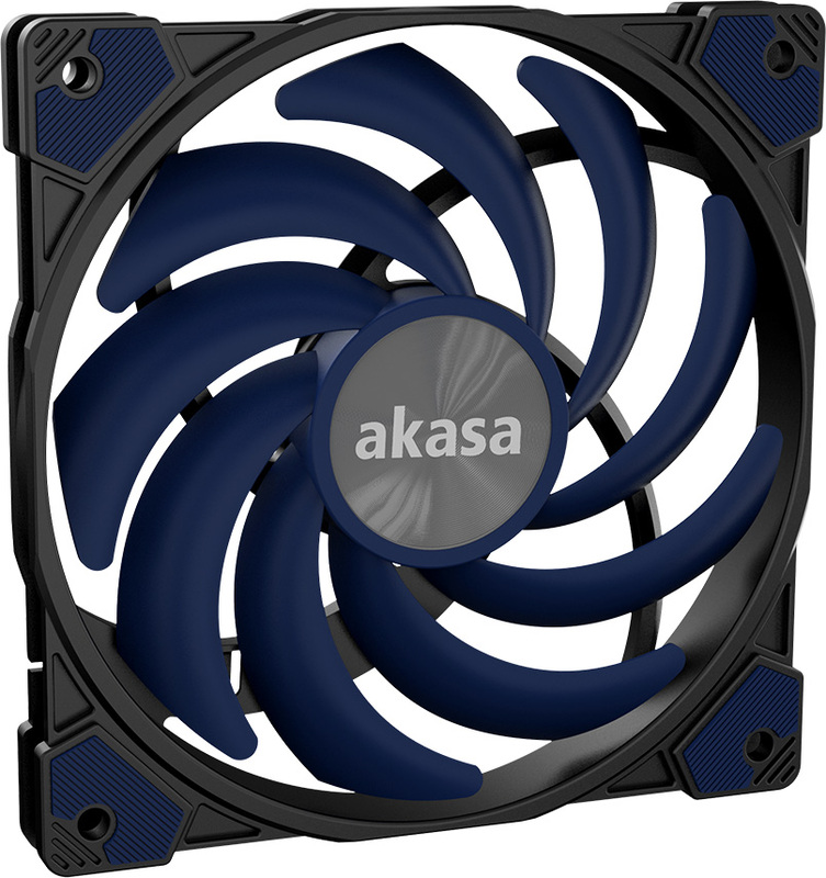 Akasa alucia xs12 computer behuizing 776074 3 orig - Akasa Alucia XS12 Slim Fan 120mm Case Fan (Black)
