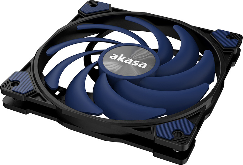 Akasa alucia xs12 computer behuizing 776074 4 orig - Akasa Alucia XS12 Slim Fan 120mm Case Fan (Black)