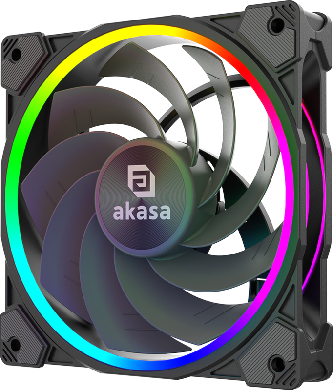 Akasa soho ar12 computer behuizing v 775985 2 orig - Akasa Arctic P12 PWM PST 120mm Case Fan (Black)