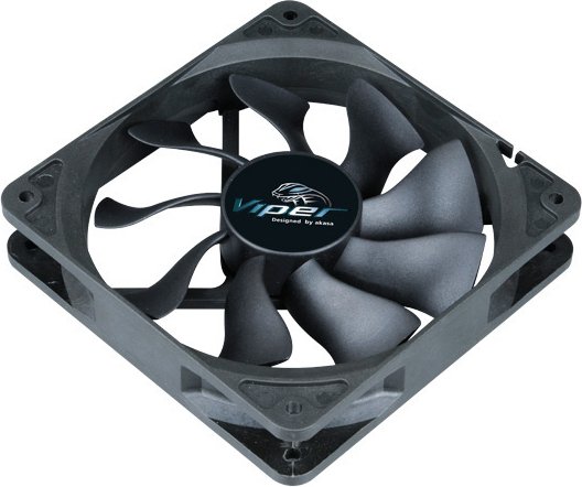 Akasa viper computer behuizing venti 776077 - Akasa Viper Black Edition 120mm PWM Fan