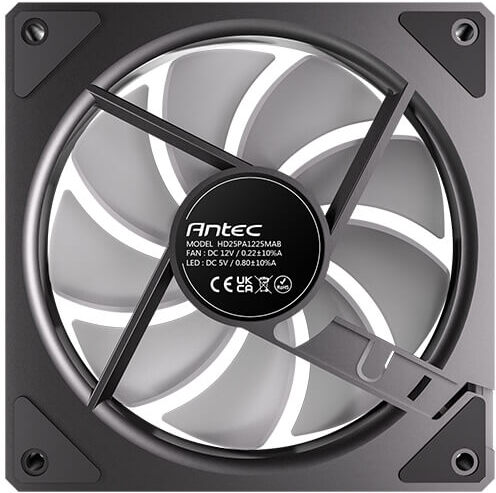 Antec 0 761345 40060 2 koelsysteem v 3 orig - Antec Vision 120 ARGB PWM 120mm Case Fan (Black)