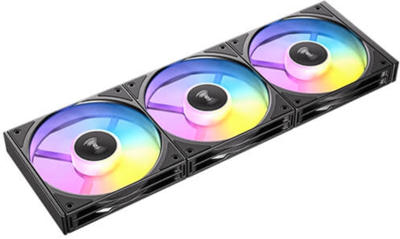 Antec connect 120 reverse pwm ventil 2 orig - Antec Connect C120 ARGB Reverse 120mm Black 3-Pack Case Fan