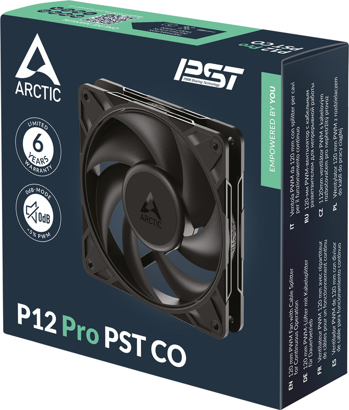 Arctic p12 pro pst co case fan 6 orig - ARCTIC P12 Pro PST CO 120mm High Performance Fan (Black) Case Fan