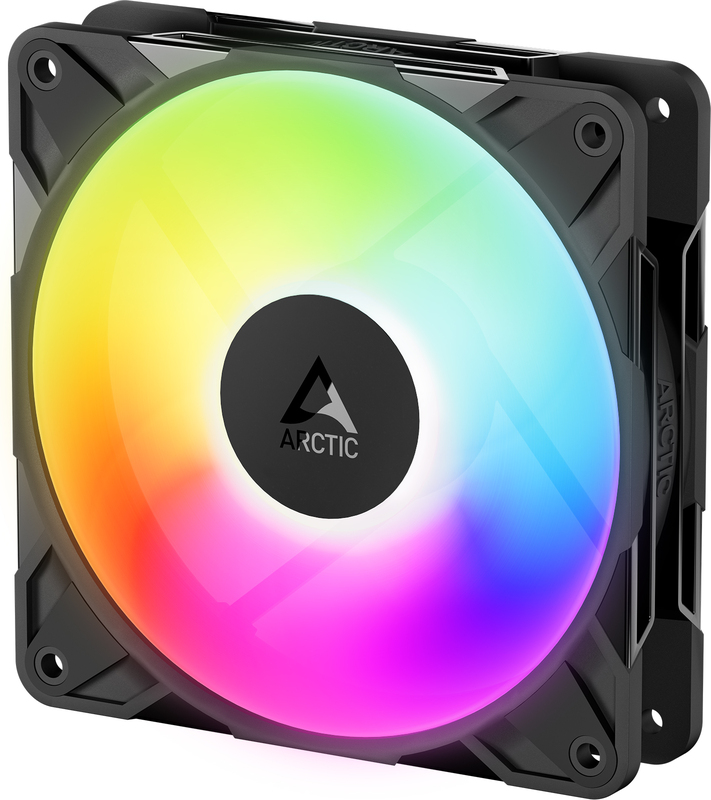 Arctic p12 pro reverse a case fan 776093 3 orig - ARCTIC P12 Pro Reverse A-RGB Black 120mm Case Fan (Black)