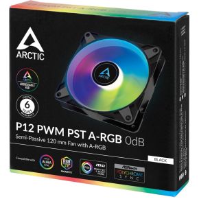 P12 PWM PST A-RGB 0dB 120mm Case Fan Black - afbeelding 4