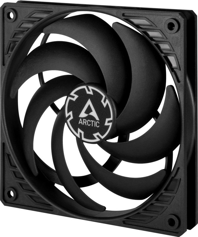 Arctic Arctic P12 Slim Pmw Pst - Ventilatorhuis - 120Mm - 42.1 Cfm - 300 - 2100 Rpm - 0 Db Modus - Fdb - 4-Pin - Zwart
