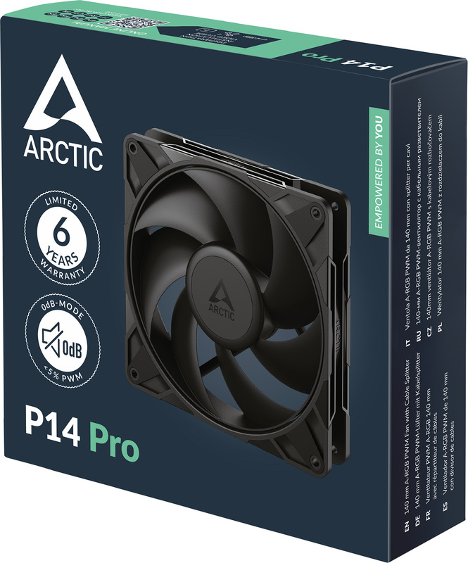Arctic p14 pro case fan 6 orig - ARCTIC P14 Pro 140mm 400-2500RPM PWM Fluid Dynamic Bearing Case Fan