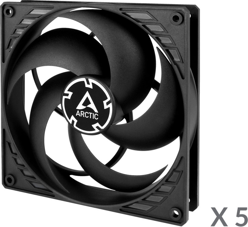 Arctic p14 value pack case fan 2 orig - ARCTIC P14 Value Pack (5-Pack) 140mm Case Fan
