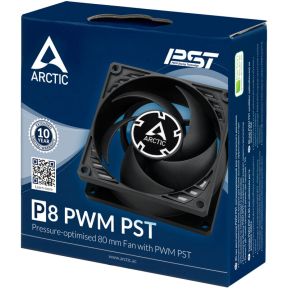 P8 PWM PST 80mm Case Fan - 200-3000 RPM, 23.4 CFM, 1.9 mmH2O, FDB, 4-Pin PWM - afbeelding 6