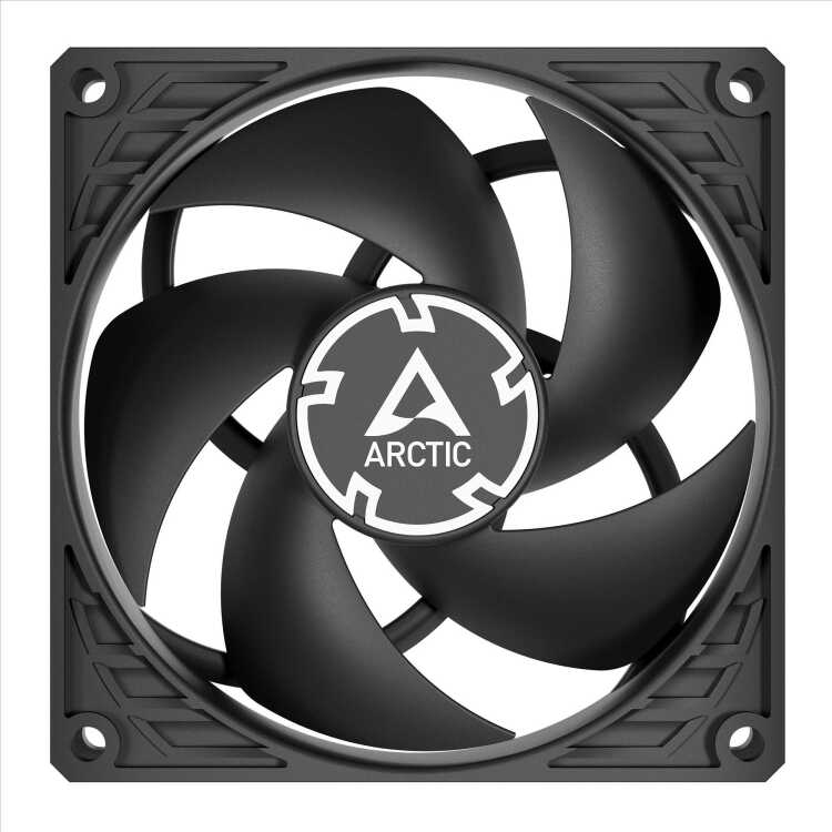 P9 Silent Zwarte 92mm Low-Noise Case Fan, 1900 RPM, Fluid Dynamic Bearing