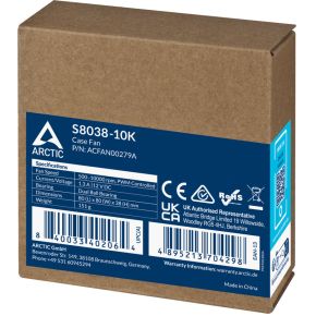 S8038-10K Server Fan 80mm Case Fan (Black) - afbeelding 6