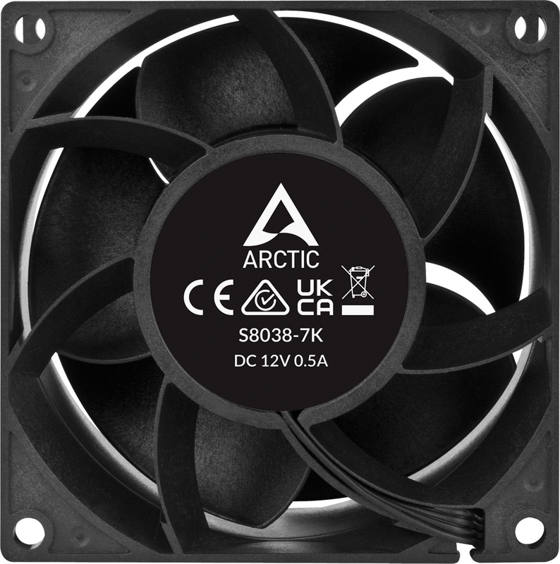 Arctic s8038 7k ventilator 8 cm zwart 1475705 4 orig - ARCTIC S8038-7K 80mm PWM Server Fan Case Fan