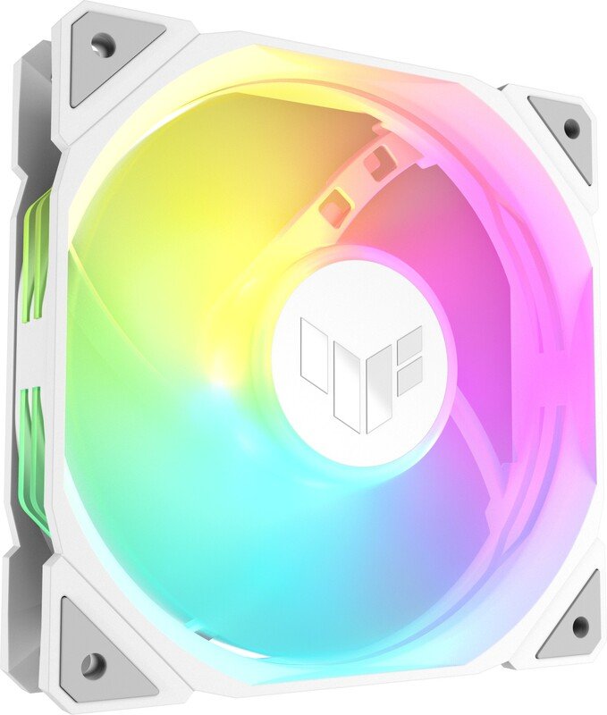 Asus tuf tr120 case fan 776006 - ASUS TUF Gaming TR120 ARGB White 120mm Case Fan (White)