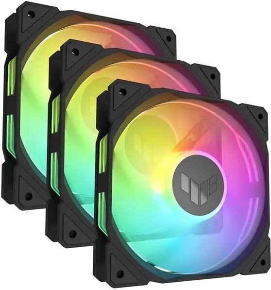 Asus tuf tr120 case fan 776105 - TUF ASUS TUF Gaming TR120 ARGB Fan 120mm Case Fan (Black)