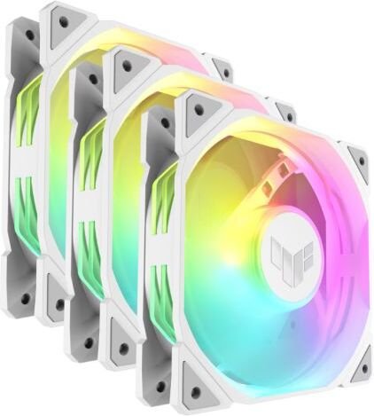 Asus tuf tr120 case fan 776167 - TUF ASUS TUF Gaming TR120 ARGB White 120mm Case Fan (White)