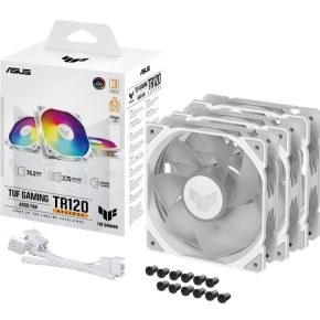 TUF Gaming TR120 ARGB Reverse White 120mm Case Fan (White) - afbeelding 8