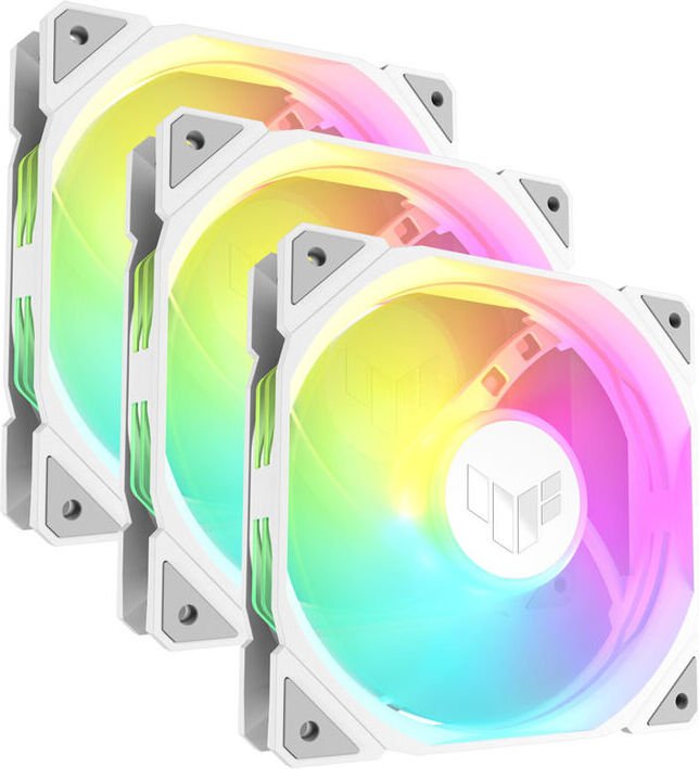 Asus tuf tr120 reverse case fan 776005 - ASUS TUF Gaming TR120 ARGB Reverse White 120mm Case Fan (White)