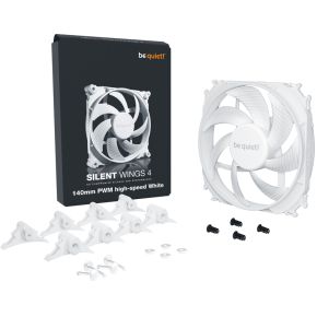 Silent Wings 4 140mm PWM high-speed White Case Fan - afbeelding 3