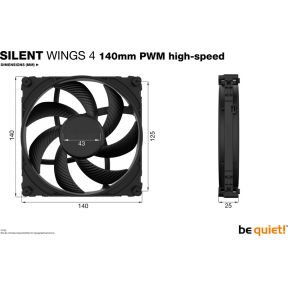Silent Wings 4 140mm PWM high-speed - afbeelding 5