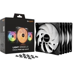 Light Wings LX 140mm PWM High-Speed Black Triple Pack - afbeelding 5
