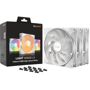 Light Wings LX 140mm PWM High-Speed White Triple Pack - afbeelding 5